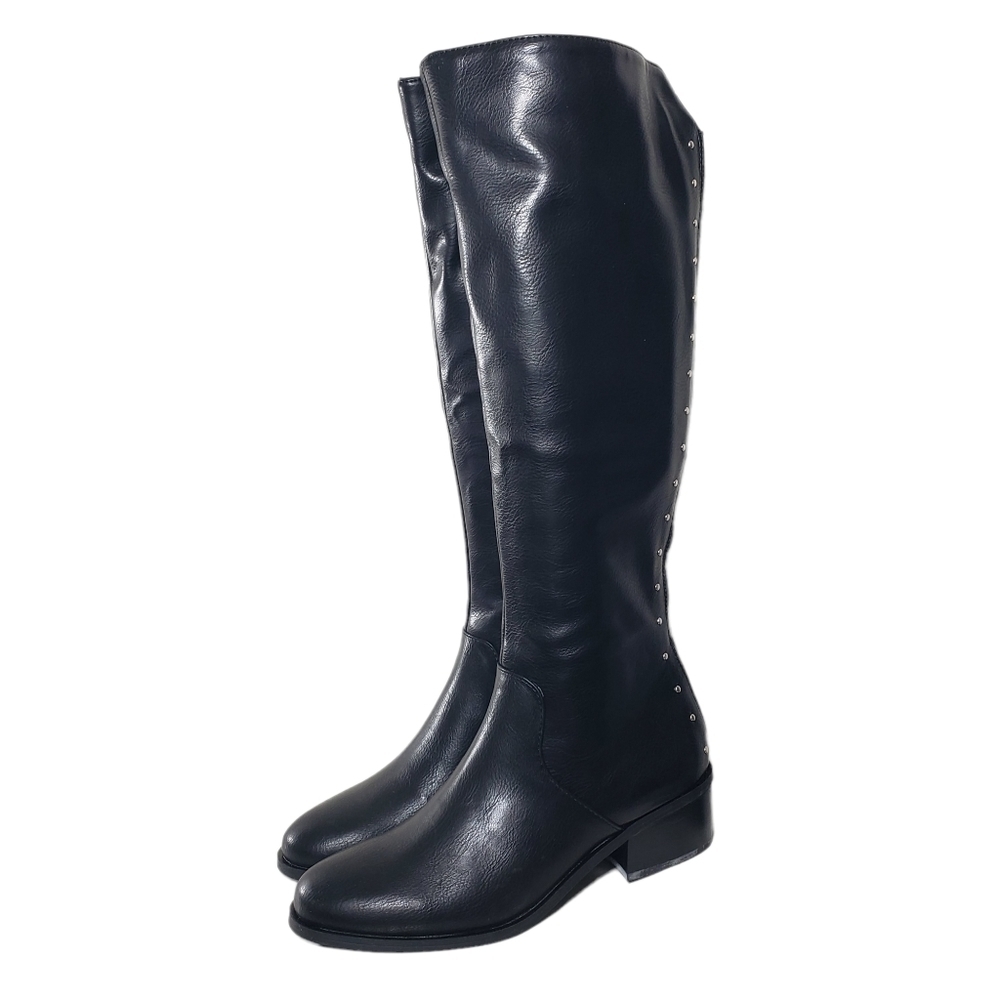 Bar III Vaylap Black Pull-on Closed Round Toe Boots Sz 6M
